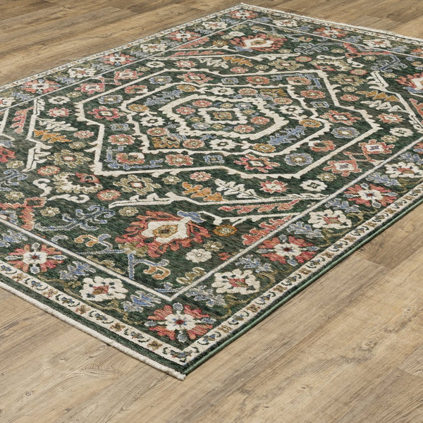 Oriental Weavers Hastings Area Rug - Stunning Globally Inspired Designs In Rich Jewel Tones For Elegant Home Decor Green,Pink Polyester Hha02b116168st