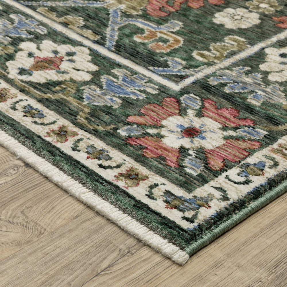 Oriental Weavers Hastings Area Rug - Stunning Globally Inspired Designs In Rich Jewel Tones For Elegant Home Decor Green,Pink Polyester Hha02b116168st