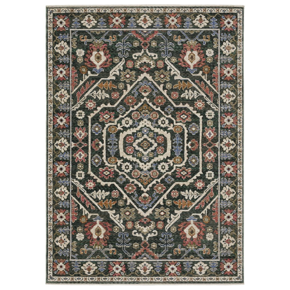 Oriental Weavers Hastings Area Rug - Stunning Globally Inspired Designs In Rich Jewel Tones For Elegant Home Decor Green,Pink Polyester Hha02b116168st