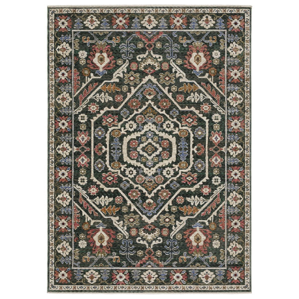 Oriental Weavers Hastings Area Rug - Stunning Globally Inspired Designs In Rich Jewel Tones For Elegant Home Decor Green,Pink Polyester Hha02b116168st