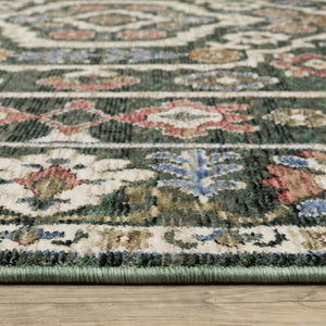 Oriental Weavers Hastings Area Rug - Stunning Globally Inspired Designs In Rich Jewel Tones For Elegant Home Decor Green,Pink Polyester Hha02b116168st