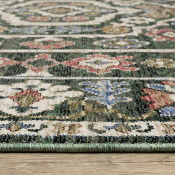 Oriental Weavers Hastings Area Rug - Stunning Globally Inspired Designs In Rich Jewel Tones For Elegant Home Decor Green,Pink Polyester Hha02b116168st