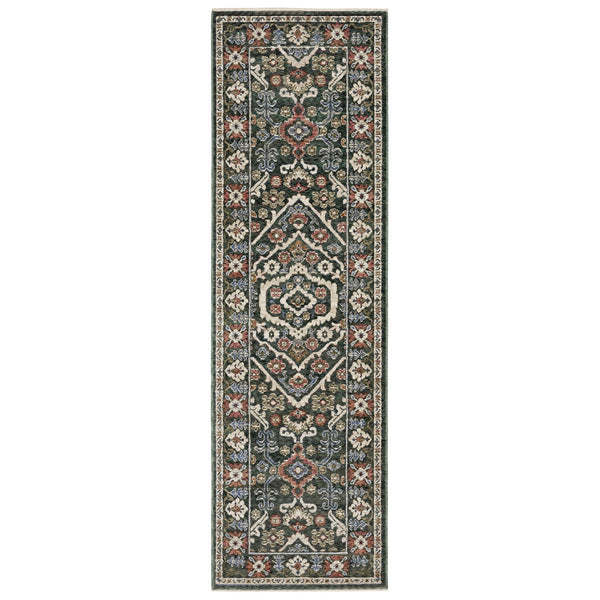 Oriental Weavers Hastings Area Rug - Stunning Globally Inspired Designs In Rich Jewel Tones For Elegant Home Decor Green,Pink Polyester Hha02b068235st