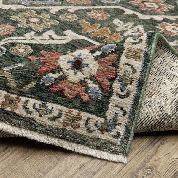 Oriental Weavers Hastings Area Rug - Stunning Globally Inspired Designs In Rich Jewel Tones For Elegant Home Decor Green,Pink Polyester Hha02b116168st