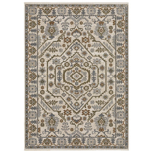 Oriental Weavers Hastings Indoor Area Rug – Luxuriously Textured, Globally Inspired Design For Elegant Home Décor Ivory,Rust Polyester Hha02i300394st