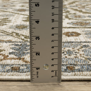 Oriental Weavers Hastings Indoor Area Rug – Luxuriously Textured, Globally Inspired Design For Elegant Home Décor Ivory,Rust Polyester Hha02i068235st