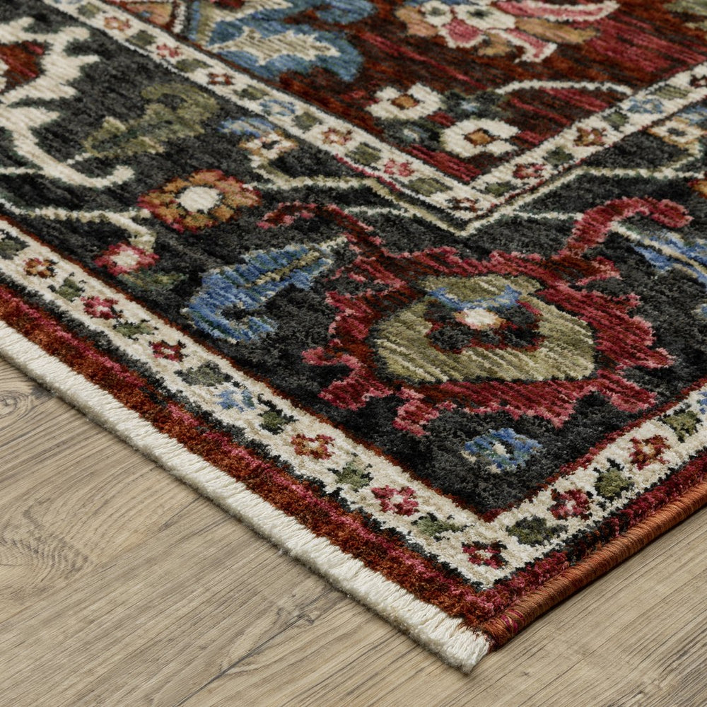 Oriental Weavers Hastings Area Rug - Globally Inspired Traditional Design With Vibrant Colors And Luxurious Texture Red,Multi Polyester Hha03v116168st