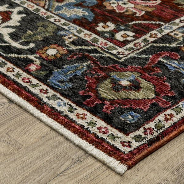 Oriental Weavers Hastings Area Rug - Globally Inspired Traditional Design With Vibrant Colors And Luxurious Texture Red,Multi Polyester Hha03v068235st