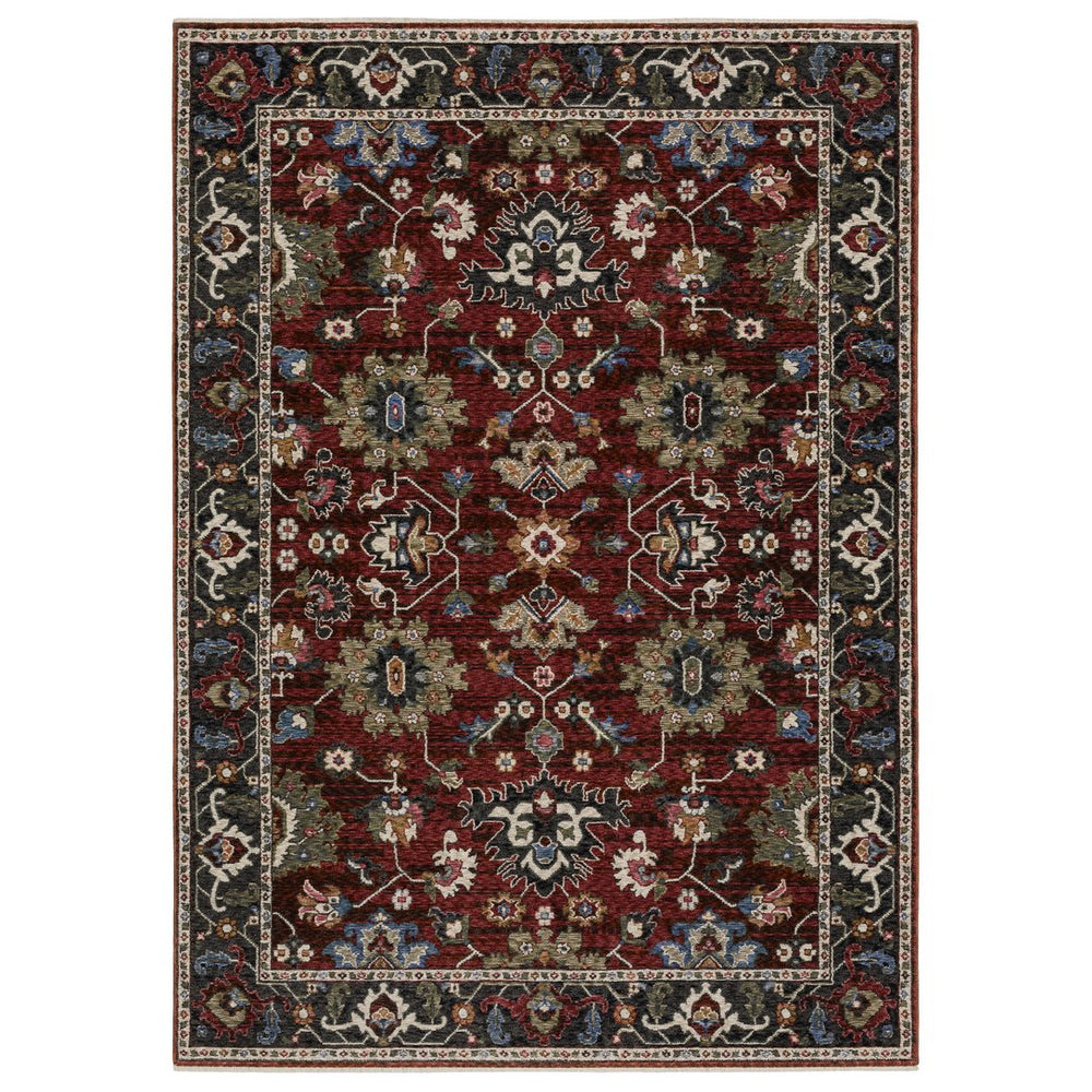 Oriental Weavers Hastings Area Rug - Globally Inspired Traditional Design With Vibrant Colors And Luxurious Texture Red,Multi Polyester Hha03v116168st