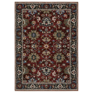Oriental Weavers Hastings Area Rug - Globally Inspired Traditional Design With Vibrant Colors And Luxurious Texture Red,Multi Polyester Hha03v116168st
