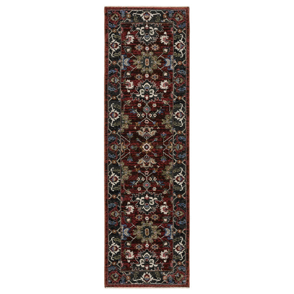 Oriental Weavers Hastings Area Rug - Globally Inspired Traditional Design With Vibrant Colors And Luxurious Texture Red,Multi Polyester Hha03v068235st