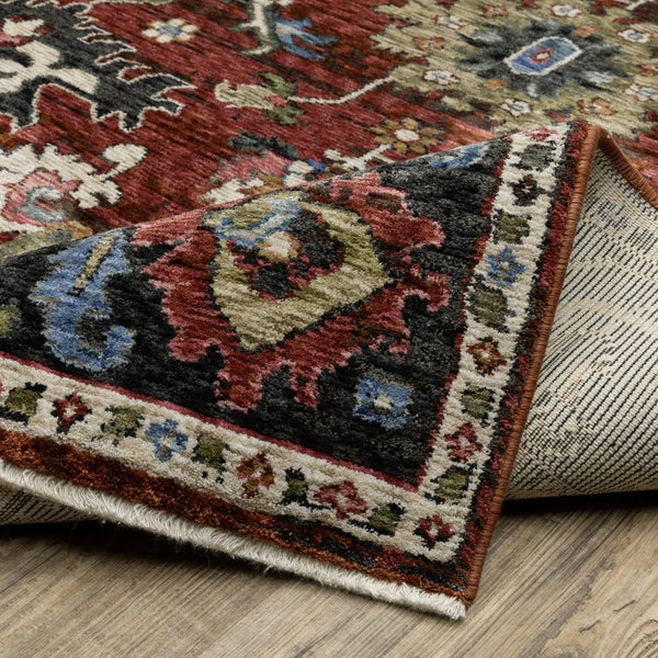 Oriental Weavers Hastings Area Rug - Globally Inspired Traditional Design With Vibrant Colors And Luxurious Texture Red,Multi Polyester Hha03v068235st