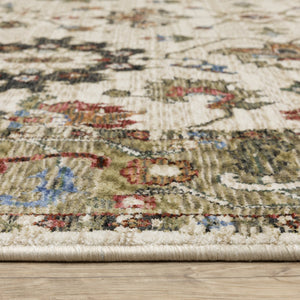 Oriental Weavers Hastings Indoor Area Rug - Globally Inspired Traditional Design With Stunning Jewel Tones And Texture Ivory,Green Polyester Hha03w300394st