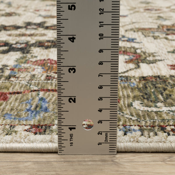 Oriental Weavers Hastings Indoor Area Rug - Globally Inspired Traditional Design With Stunning Jewel Tones And Texture Ivory,Green Polyester Hha03w300394st