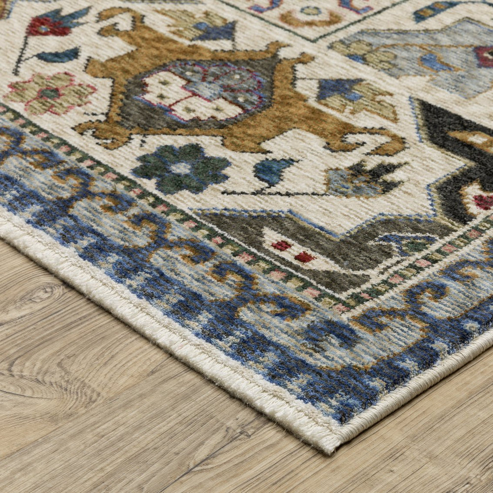 Oriental Weavers Hastings Indoor Area Rug - Exquisite Traditional Design With Rich Colors For Elegant Home Décor Blue,Grey Polyester Hha04e200296st