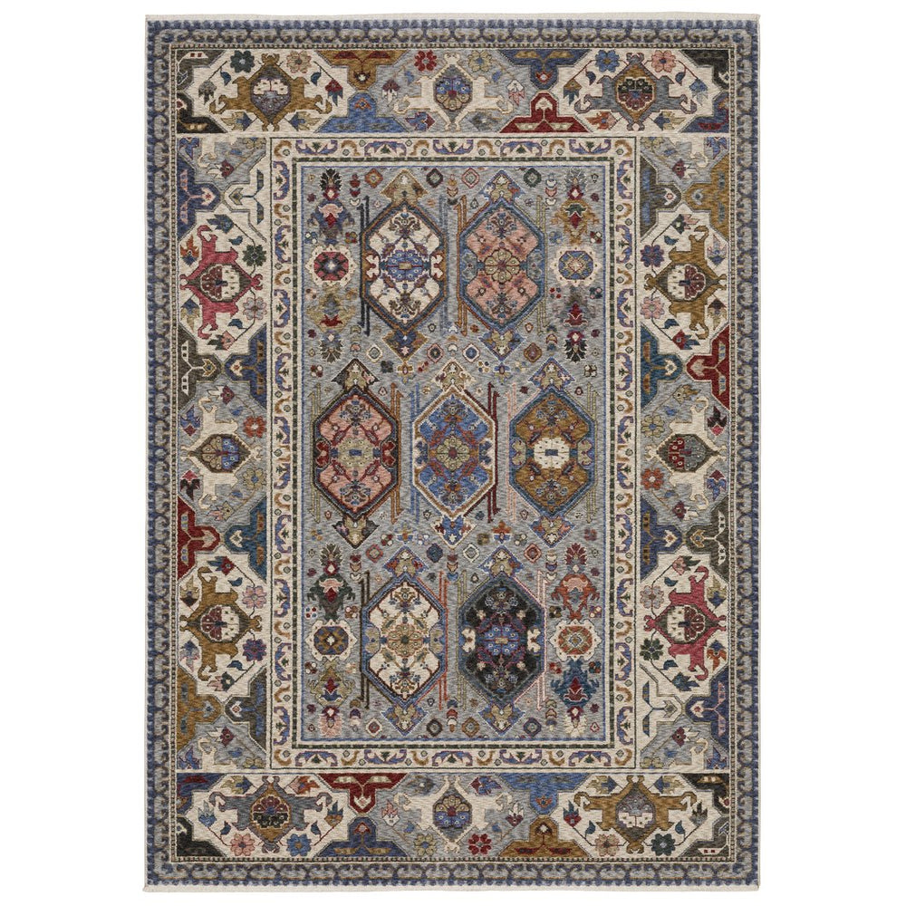 Oriental Weavers Hastings Indoor Area Rug - Exquisite Traditional Design With Rich Colors For Elegant Home Décor Blue,Grey Polyester Hha04e200296st