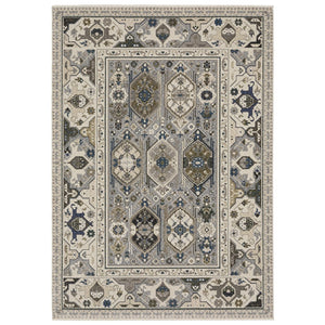 Oriental Weavers Hastings Stunning Indoor Area Rug - Globally Inspired Design With Dense Texture And Rich Colors Ivory,Blue Polyester Hha04u300394st
