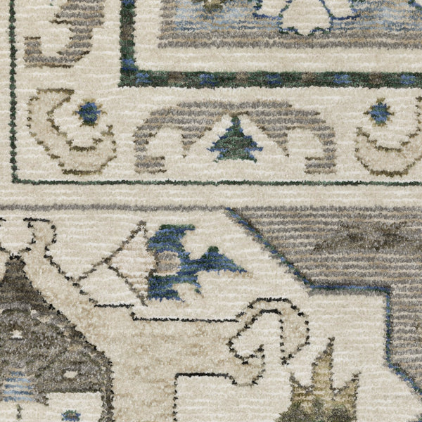 Oriental Weavers Hastings Stunning Indoor Area Rug - Globally Inspired Design With Dense Texture And Rich Colors Ivory,Blue Polyester Hha04u300394st