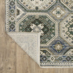 Oriental Weavers Hastings Indoor Area Rug - Stunning Globally Inspired Design With Luxurious Texture And Colorful Appeal Ivory,Blue Polyester Hha05h116168st
