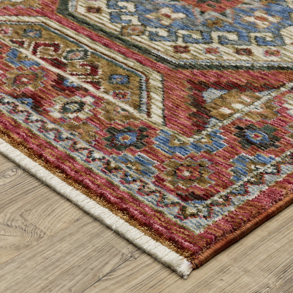 Oriental Weavers Hastings Stunning Traditional Area Rug - Luxurious Textures In Jewel Tones For Elegant Home Decor Pink,Red Polyester Hha05r116168st