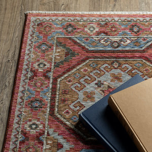 Oriental Weavers Hastings Stunning Traditional Area Rug - Luxurious Textures In Jewel Tones For Elegant Home Decor Pink,Red Polyester Hha05r116168st