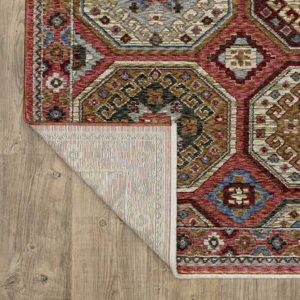 Oriental Weavers Hastings Stunning Traditional Area Rug - Luxurious Textures In Jewel Tones For Elegant Home Decor Pink,Red Polyester Hha05r116168st