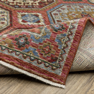 Oriental Weavers Hastings Stunning Traditional Area Rug - Luxurious Textures In Jewel Tones For Elegant Home Decor Pink,Red Polyester Hha05r116168st