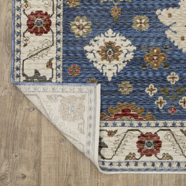 Oriental Weavers Hastings Indoor Area Rug - Luxurious Global Designs With Rich Textures And Jewel Tones For Elegance Blue,Ivory Polyester Hha06z116168st