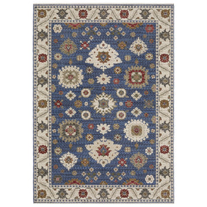 Oriental Weavers Hastings Indoor Area Rug - Luxurious Global Designs With Rich Textures And Jewel Tones For Elegance Blue,Ivory Polyester Hha06z116168st