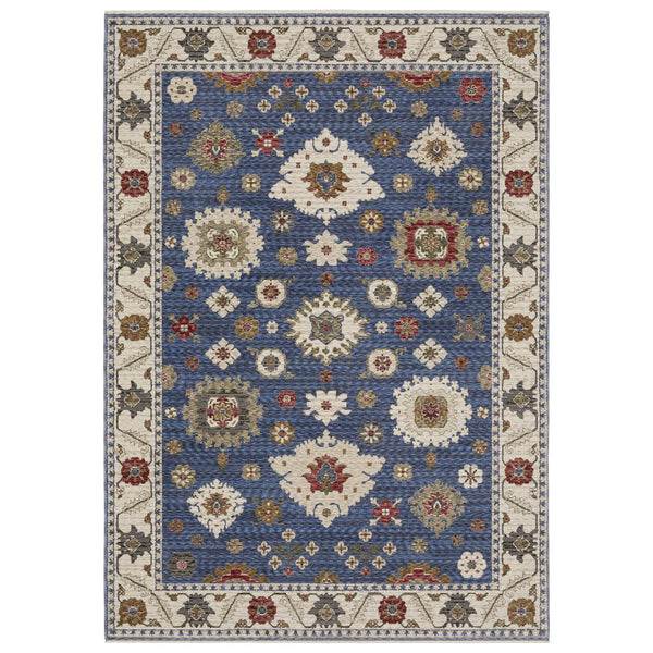 Oriental Weavers Hastings Indoor Area Rug - Luxurious Global Designs With Rich Textures And Jewel Tones For Elegance Blue,Ivory Polyester Hha06z116168st