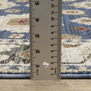 Oriental Weavers Hastings Indoor Area Rug - Luxurious Global Designs With Rich Textures And Jewel Tones For Elegance Blue,Ivory Polyester Hha06z116168st