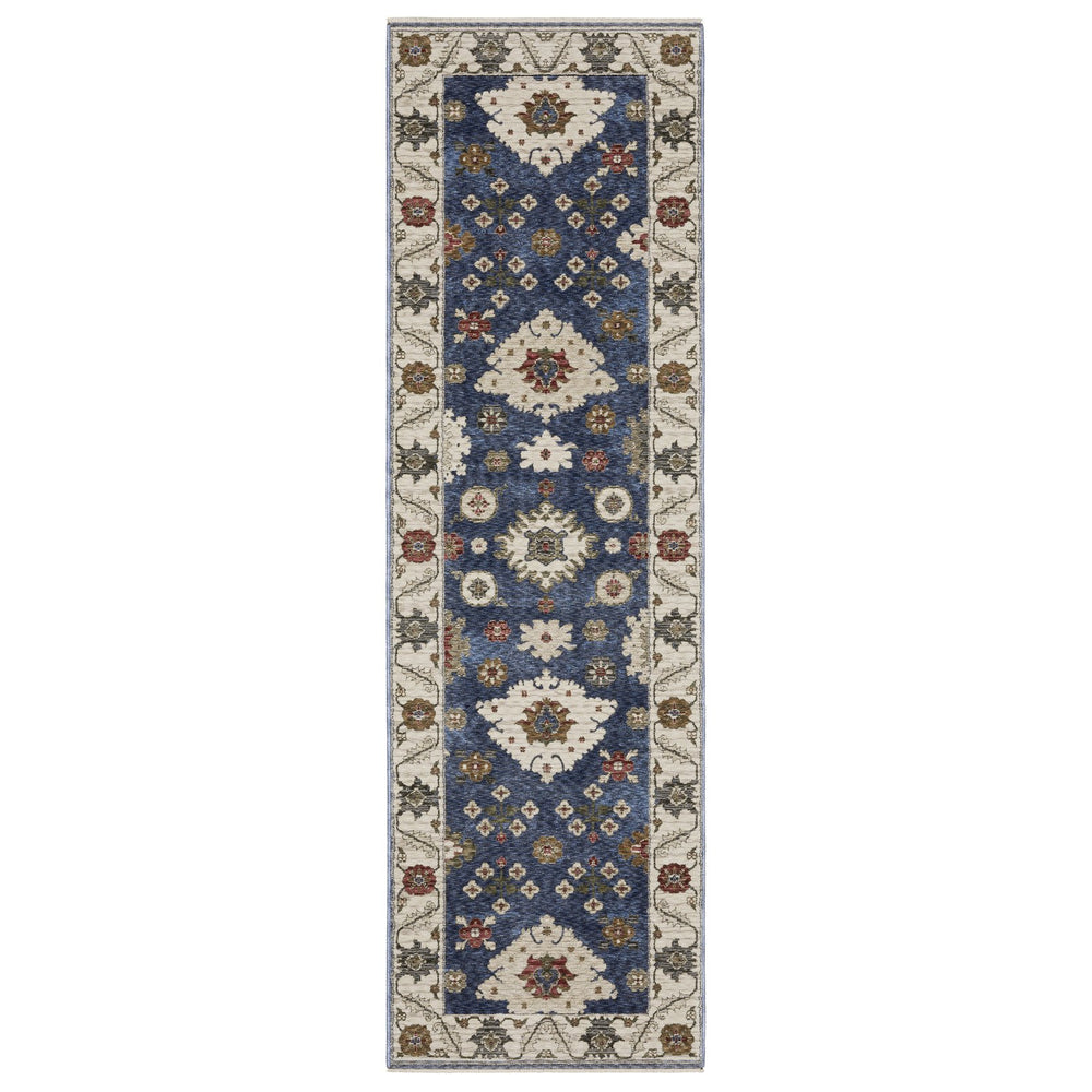 Oriental Weavers Hastings Indoor Area Rug - Luxurious Global Designs With Rich Textures And Jewel Tones For Elegance Blue,Ivory Polyester Hha06z068235st