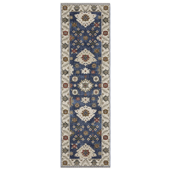 Oriental Weavers Hastings Indoor Area Rug - Luxurious Global Designs With Rich Textures And Jewel Tones For Elegance Blue,Ivory Polyester Hha06z068235st