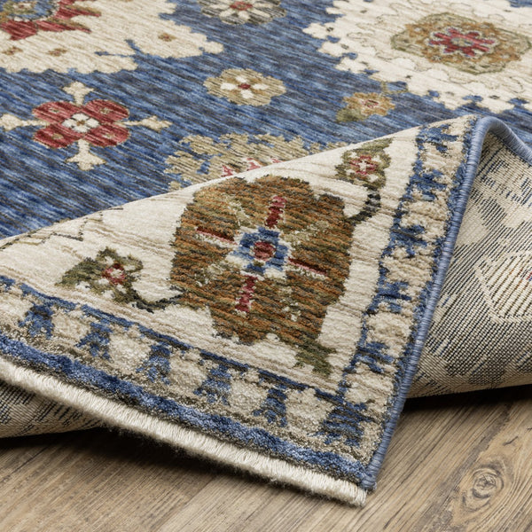Oriental Weavers Hastings Indoor Area Rug - Luxurious Global Designs With Rich Textures And Jewel Tones For Elegance Blue,Ivory Polyester Hha06z116168st
