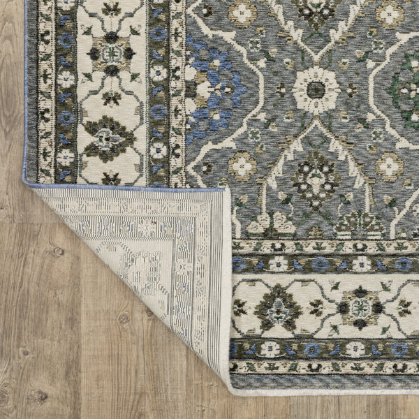 Oriental Weavers Hastings Area Rug - Stunning Traditional Design With Dense Texture, Vibrant Colors For Home Elegance Blue,Grey Polyester Hha07h160235st