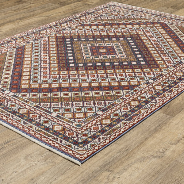 Oriental Weavers Hastings Indoor Area Rug – Artistic Traditional Design In Rich Jewel Tones For Elegant Home Décor Red,Multi Polyester Hha08b116168st
