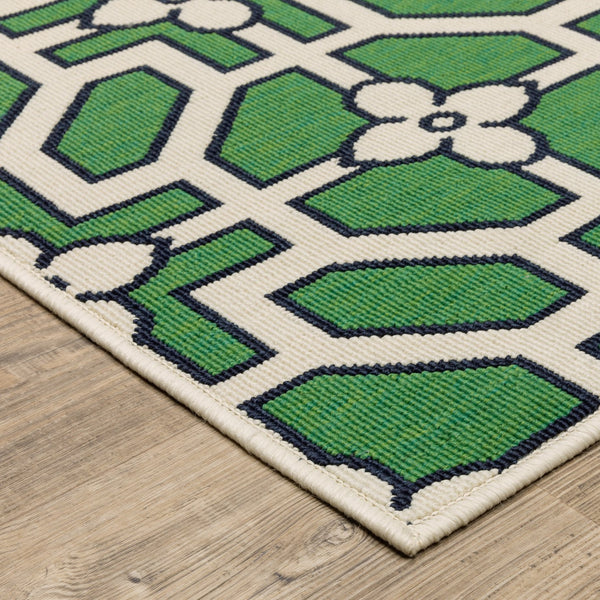 Oriental Weavers  Ivory,Green Polypropylene Hhav01055220st
