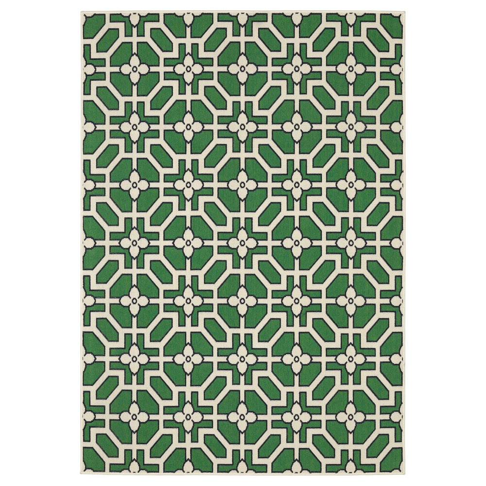 Oriental Weavers  Ivory,Green Polypropylene Hhav01055220st