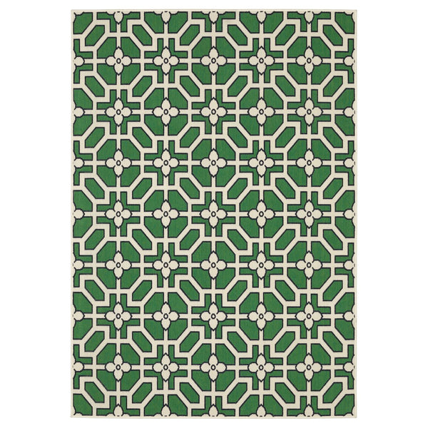 Oriental Weavers  Ivory,Green Polypropylene Hhav01300390st