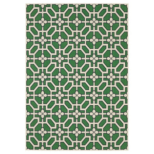 Oriental Weavers Havana Ivory/Green Indoor/Outdoor Area Rug - Vibrant 3'3" X 5' Design For Year-round Style Ivory,Green Polypropylene Hhav01100152st