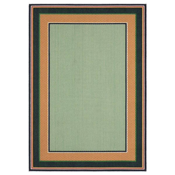 Oriental Weavers  Green,Navy Polypropylene Hhav03300390st
