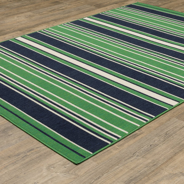 Oriental Weavers  Green,Navy Polypropylene Hhav05100152st