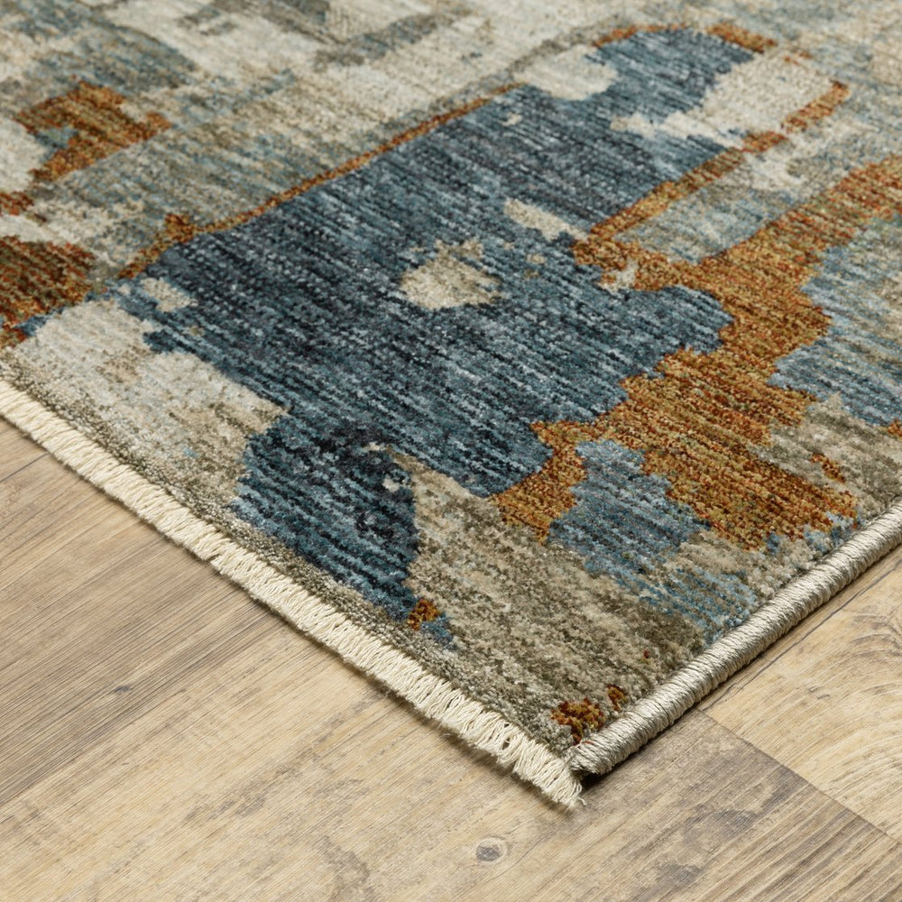 Oriental Weavers Hayden Indoor Area Rug - Modern Abstract Design In Soft Neutrals And Jewel Tones With Fringe Detail Beige,Multi Polyester Hhay02100153st