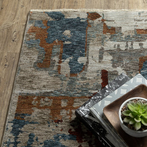 Oriental Weavers Hayden Indoor Area Rug - Modern Abstract Design In Soft Neutrals And Jewel Tones With Fringe Detail Beige,Multi Polyester Hhay02100153st