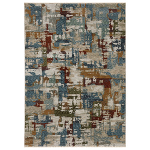 Oriental Weavers Hayden Indoor Area Rug - Modern Abstract Design In Soft Neutrals And Jewel Tones With Fringe Detail Beige,Multi Polyester Hhay02100153st