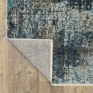 Oriental Weavers Hayden Modern Abstract Area Rug - Soft Neutrals & Jewel Tones, High-density Polyester Design Blue,Grey Polyester Hhay03068235st