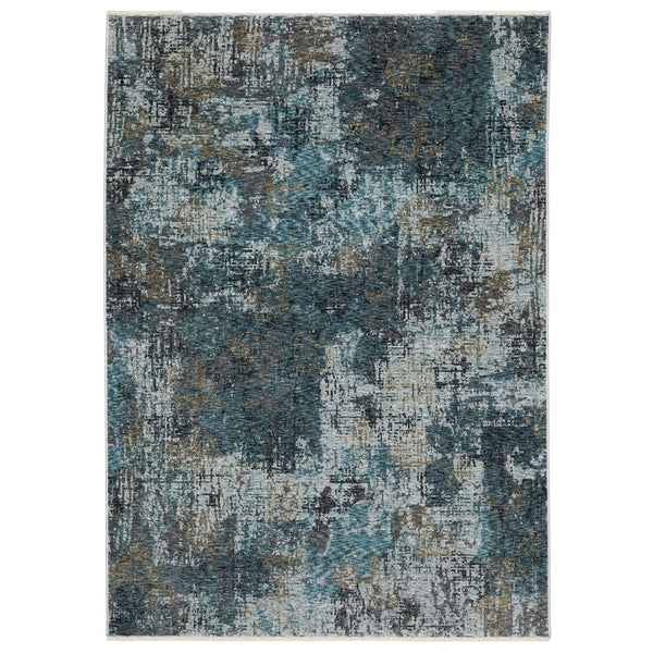 Oriental Weavers Hayden Modern Abstract Area Rug - Soft Neutrals & Jewel Tones, High-density Polyester Design Blue,Grey Polyester Hhay03160235st