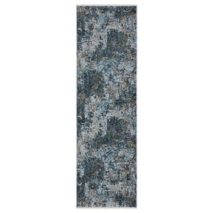 Oriental Weavers Hayden Modern Abstract Area Rug - Soft Neutrals & Jewel Tones, High-density Polyester Design Blue,Grey Polyester Hhay03068235st