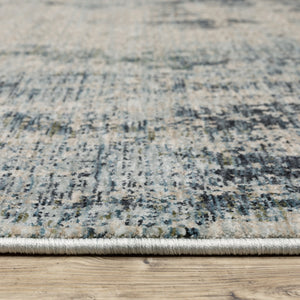 Oriental Weavers Hayden Modern Abstract Area Rug – Elegant Design In Soft Neutrals, Perfect For Any Room Decor Beige,Blue Polyester Hhay04240340st