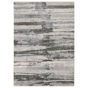Oriental Weavers Hayden Modern Abstract Area Rug In Soft Neutrals With Fringe - Elevate Your Home Décor Today! Grey,Ivory Polyester Hhay07240340st